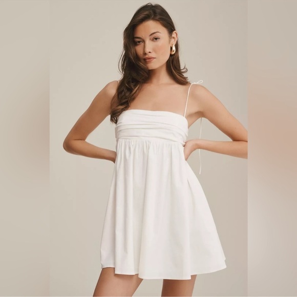 Reformation Catarina dress USA large 10 white - Picture 2 of 13